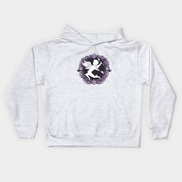 Mystical Cupid Silhouette No. 692 Kids Hoodie by cornelliusy